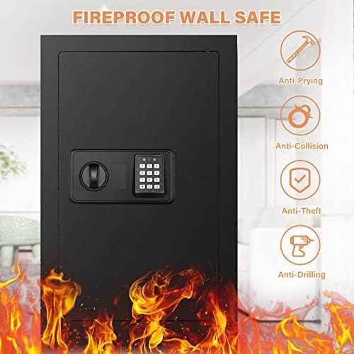 Fireproof In Wall Safe Between Studs 16" Centers, 25.6" Tall Hidden - Image 7