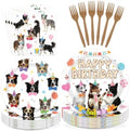 96Pcs Border Collie Dog Birthday Party Decoration, Serves 24 by Greencian