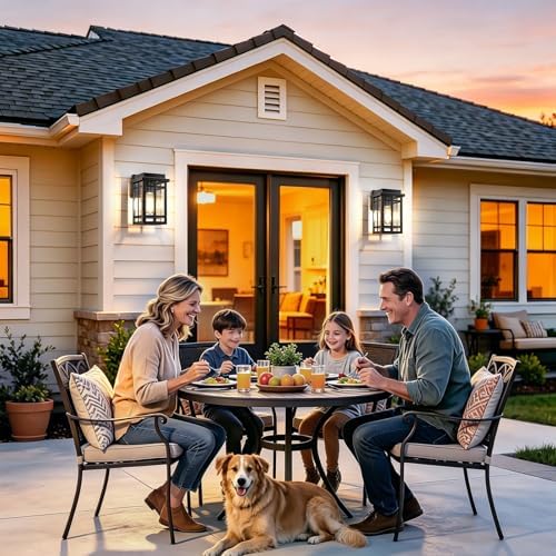 Outdoor Wall Light Fixtures 9.76'', Porch Lights Lantern, 2 Pack - Image 2
