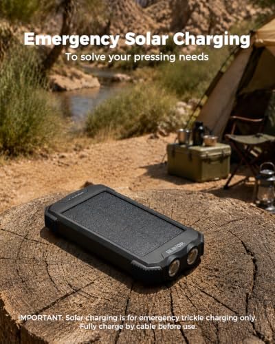 BLAVOR Solar Power Bank 10,000mAh Portable Wireless Charger for Cell Phones - Image 6