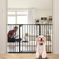 keny 29"-47.3" Extra Wide Baby Gate for Stairs, Auto Close Safety Dog Gate by keny