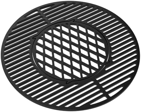 onlyfire 2-in-1 Cast Iron Grill Grate Replacement Weber Gourmet BBQ System by onlyfire