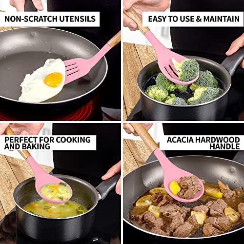 Zulay Kitchen 5 Piece Silicone Utensil Set - Image 3