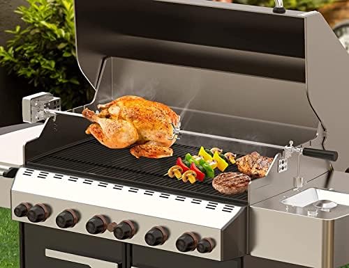 6902 Universal Barbecue Grill Stainless Steel Rotisserie Motor Bracket - Image 6