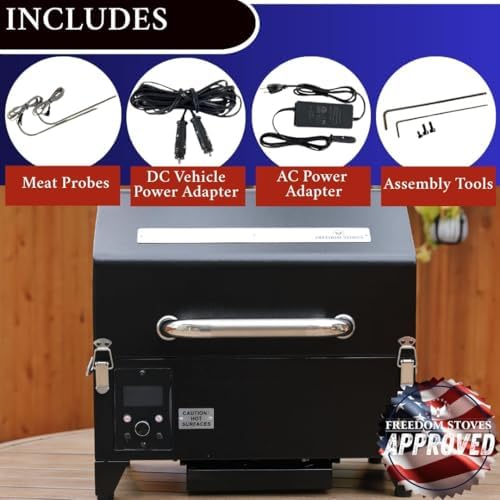 Freedom Stoves Portable Pellet Grill, 12V and 120V Dual Power - Image 3