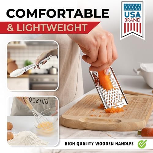Kaluns 50 PCS Silicone Kitchen Utensils Set Complete Kitchen Set - 800°F Heat Resistant Non-Stick Premium Silicone Cooking Utensils W Wooden Handles - Can Opener, Masher, Turner, Silicone Spatula Set - Image 5