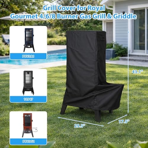 Utheer Smoker Cover for Pit Boss 3 Series Vertical Smoker, 600D Waterproof - Image 2