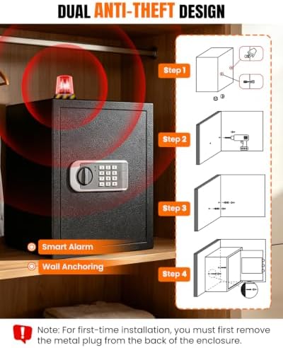  2026 Fireproof Safes for Home| 1700°F 35-Min Protection - Image 6