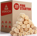 500Pcs Fire Starter,Fire Starters for Campfires,Fireplace, Pellet Stove & Wood, Fire Pit, Smoker, BBQ, Chimney, Pizza Oven - Fire Starters for Grill, Charcoal Starter, for Men by USKICH