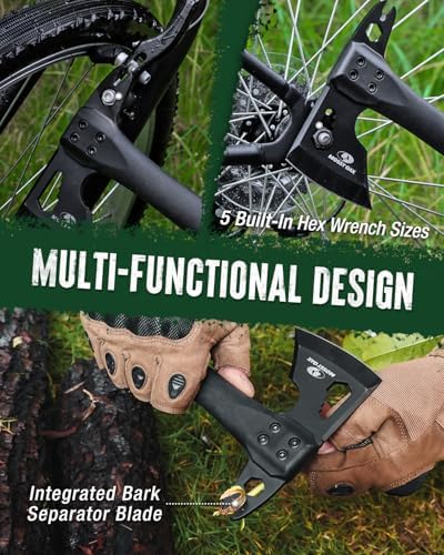 MOSSY OAK 12" Camping Axe and Survival Hatchet with Sheath - Image 6