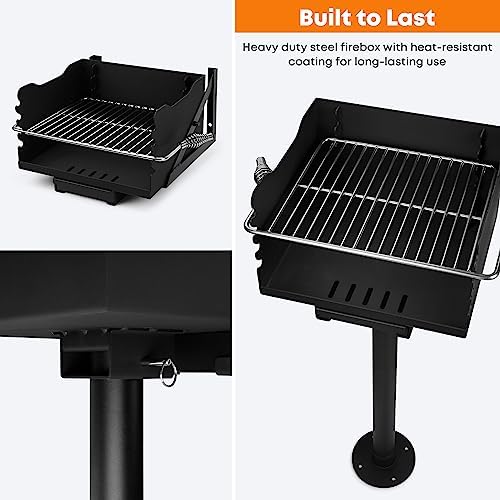 Stanbroil Park Style Charcoal Grill with Adjustable Stainless Steel Grate - Image 5