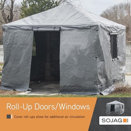 SOJAG Winter Accessories for Gazebos, 10 x 16 ft Gazebo Cover, Gray - Image 4