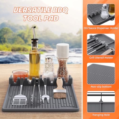 MealHelper Silicone Griddle Tools Mat Compatible with Blackstone Griddles - Image 6