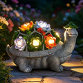 11.1 Inch Large Solar Garden Decor Turtle Statues Lights with Succulent by VMANYFIRE