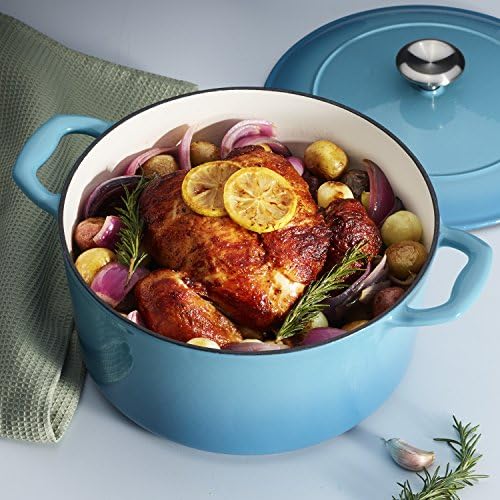 Tramontina Bestow Enameled Cast Iron 5.5-Qt Round Dutch Oven Pot with Lid - Image 3