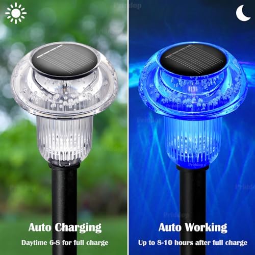 Priddop Solar Christmas Lights Outdoor Waterproof 16 Pack Color Changing - Image 4