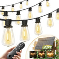 addlon 102FT(96+6) Solar String Lights Outdoor,Waterproof Dimmable 48+4 LED by addlon