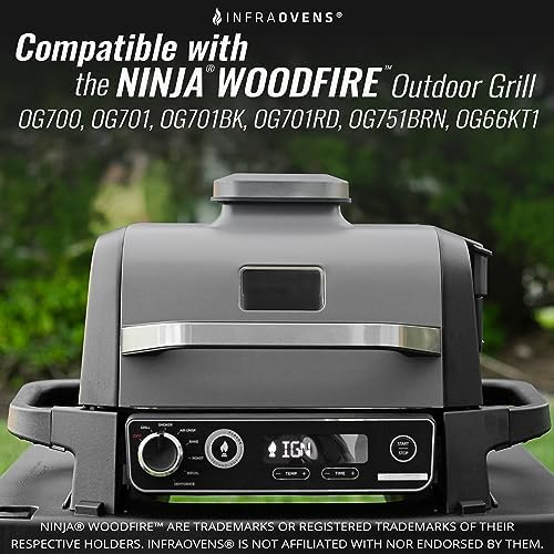 Stainless Steel Rack for Ninja Woodfire Outdoor Grill and Smoker, OG701 OG751 7-in-1 Wood Fire Electric Master Grill Air Fryer Accessories, Dishwasher Safe, by INFRAOVENS - Image 5