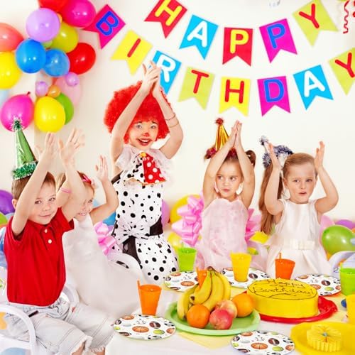 75PCS Sports Birthday Party Decorations, 7Inch Sports Theme Party Plates and Napkins Baseball Football Soccer Basketball Volleyball Disposable Tableware Set Party's Supplies for Birthday Baby Shower - Image 5