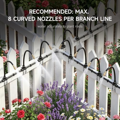 200FT 1/4" Drip Irrigation System, Garden Watering System Kit - Image 5