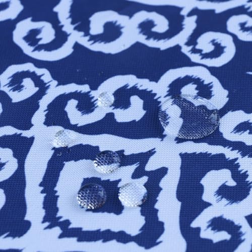 EHouseHome Outdoor Indoor 60x84 inch Rectangle Tablecloth with Umbrella Hole and Zipper, Waterproof Patio Table Cloths, Spring/Summer Table Covers for Backyard Circular Table/BBQs/Picnic - Image 5