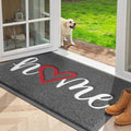 StepLively Door Mat Indoor Outdoor Welcome Mat for Entrance, 32x20in Grey by StepLively