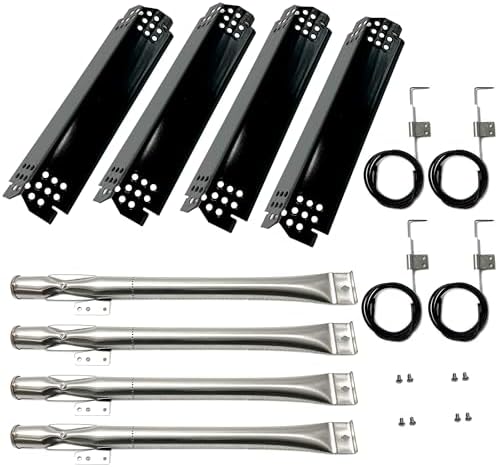 Kits DG278 Replacement for Nexgrill 720-0830H,720-0888N/S,720-0783E,720-0830X, Grill Burner, Heat Plates, Igniter Kit for Home Depot Nexgrill 4 Burner 720-0830H, 4pack by DirectStore
