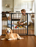 Babelio 29-55" Extra Wide Baby Gate, 36" Tall, PressGuard P7, Black by BABELIO