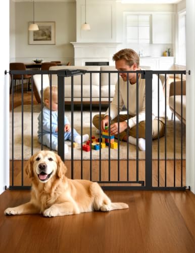 Babelio 29-55" Extra Wide Baby Gate, 36" Tall, PressGuard P7, Black by BABELIO