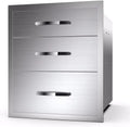 Outdoor Kitchen Triple Drawers 20" W x 27" H x 23" D Stainless Steel by YourFriends