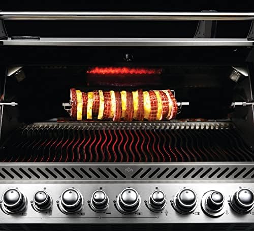 Napoleon Heavy Duty Rotisserie Kit for Large Grills - Fits Prestige PRO 500, P500, and LEX 485 Gas Grills, Fits Grill Heads Up To 31 Inches Wide, Square Spit Rod - Image 4