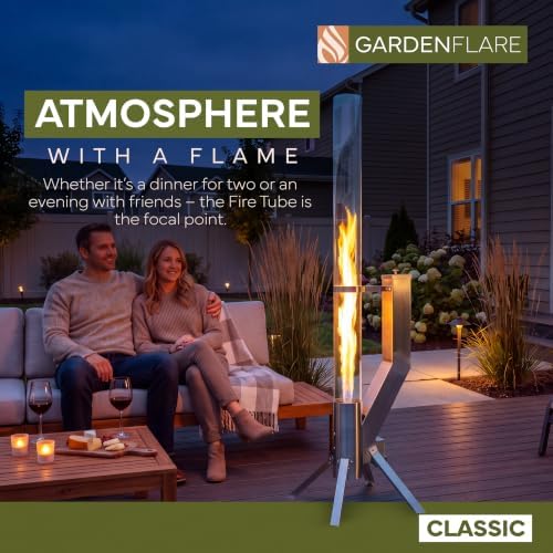 Wood Pellet Patio Heater & Pellet Fire Pit, Stainless Steel, 51in, Silver - Image 5
