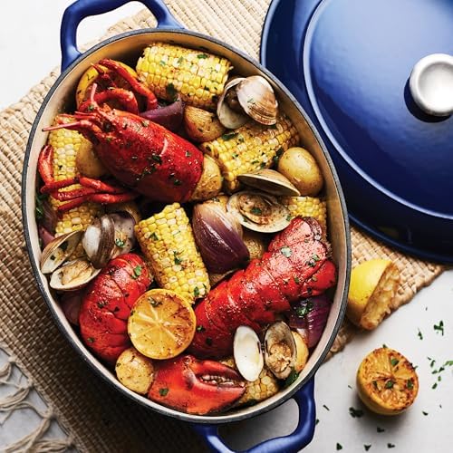 Tramontina Bestow Enameled Cast Iron 7-Qt Oval Dutch Oven Pot with Lid - Image 4
