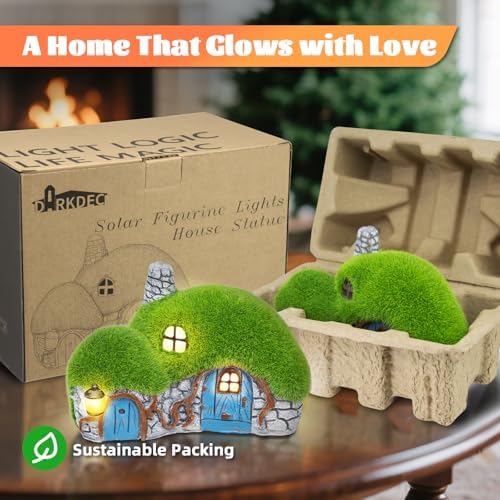 Solar Garden Outdoor Fairy House Statue 10.05-In Lawn Yard Porch Ornament - Image 6