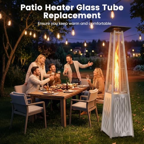 49.5 x 4.72" Patio Heater Glass Tube Replacement Parts With Ring - Image 6