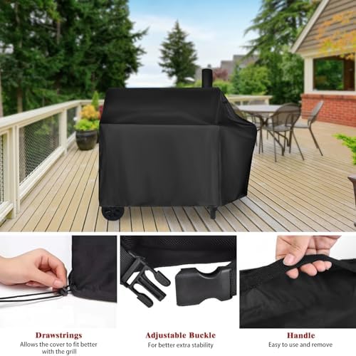 Charcoal Grills Cover for Royal Gourmet CC1830W 30 Barrel - Image 6