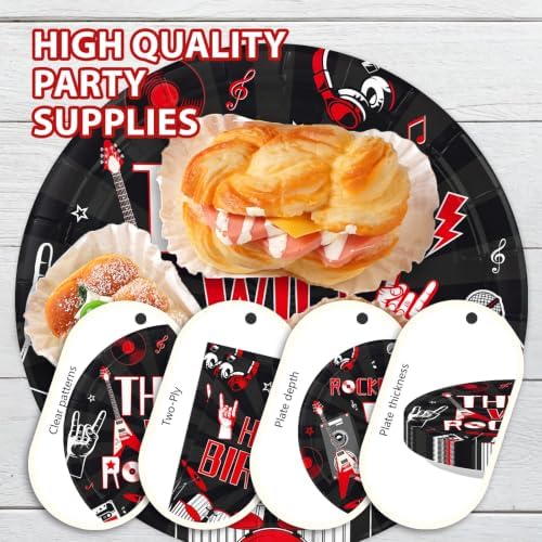 96Pcs 3rd Rock And Roll Music Themed Party Supplies Serves 24 - Image 6