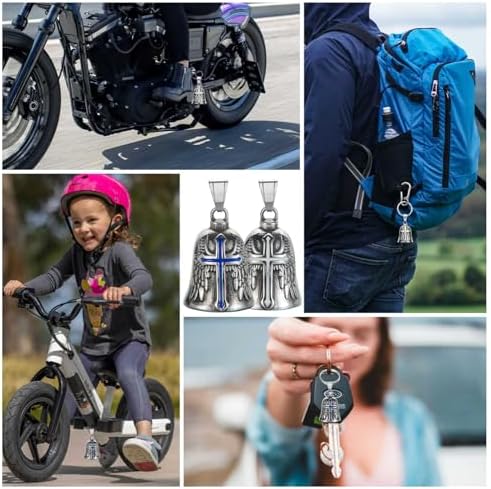 Motorcycle Bell Guardian Angel Gremlin Lucky Charm Gift For Riders - Image 5