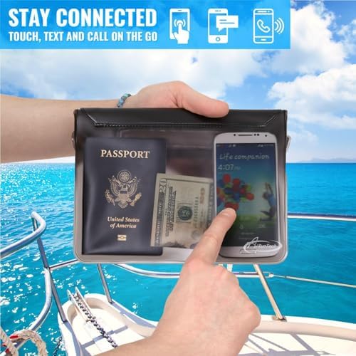 AiRunTech Waterproof Fanny Pack,Phone Pouch Dry Bag for Passport Wallet Purse,Floating Waterproof Bags for Travel Beach Swimming Kayaking Boating Cruise Accessories - Image 5