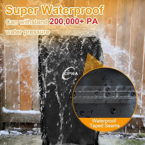 Kipiea 600D Vertical Smoker Cover for Pit Boss 2/3 Series, Waterproof Electric Grill Cover for Pit Boss 73350, PBV3A1, PBV3D1, PBV3G1 - Image 5