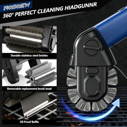 Electric Grill Cleaner, Cordless BBQ Grill Cleaner with 4500mAh - Image 5