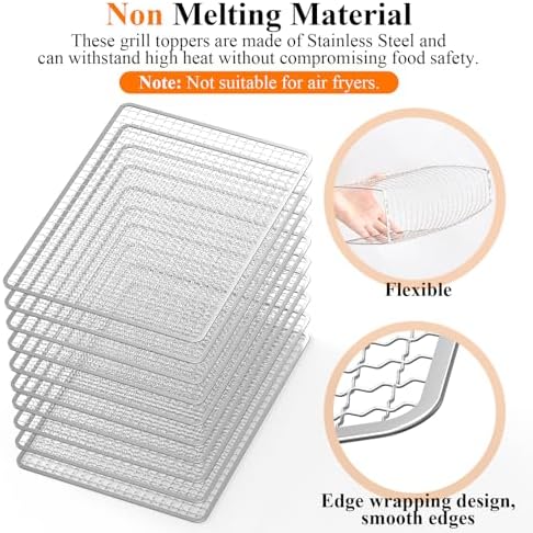 Grill Topper - Grill BBQ Disposable Grill Grates, 10 Pack - Image 4