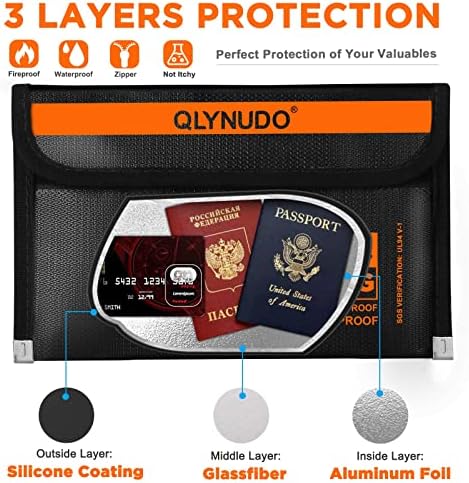 Small Fireproof Money Bag for Cash, Stealth Nesting 2-Pack - Image 4