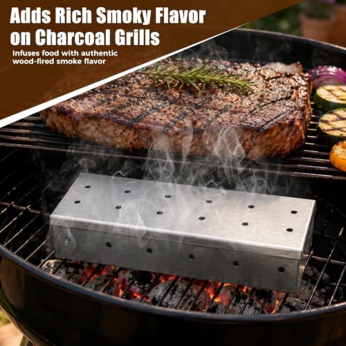 Smoker Box for Gas or Charcoal Grills, Premium Stainless Steel Build - Image 4