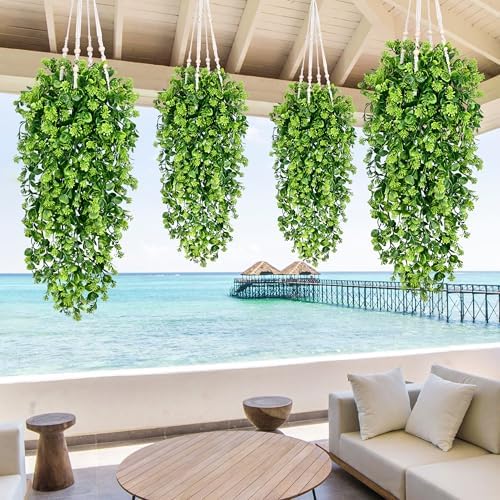 Waipfaru 8Pcs Fake Hanging Plants 3ft Fake Plants Vines Greenery - Image 6