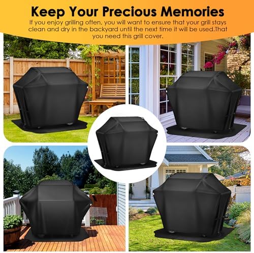 48 Inch Grill Cover＆Under Grill Mat,Waterproof, UV & Fade Proof for Outdoor - Image 6
