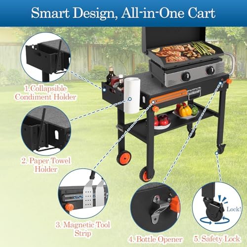 Grill Table Stand Cart for Blackstone Griddle - Image 5
