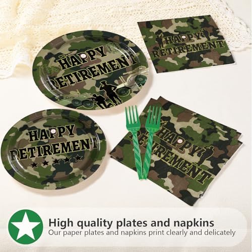 96Pcs US Army Retirement Party Decorations, Serve 24 - Image 3