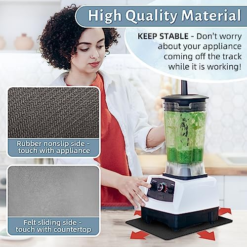LOPNUR 14x10 Inch Small Appliance Slider for Kitchen Appliances, Gray - Image 2