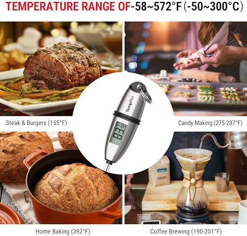 TempPro TempSwift 1 Sec Meat Thermometer Digital for Kitchen Cooking Food - Image 7